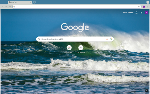 rolling ocean waves  from Chrome web store to be run with OffiDocs Chromium online