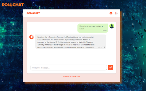 Rolo Chat  from Chrome web store to be run with OffiDocs Chromium online