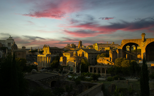 Roman Forum during Sunset  from Chrome web store to be run with OffiDocs Chromium online