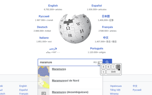 Romanian Virtual Keyboard  from Chrome web store to be run with OffiDocs Chromium online