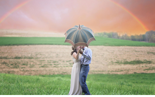 Romantic Rainbow Theme  from Chrome web store to be run with OffiDocs Chromium online