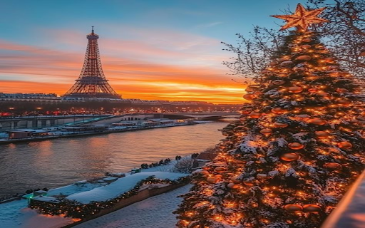 Romantic winter wallpaper  from Chrome web store to be run with OffiDocs Chromium online