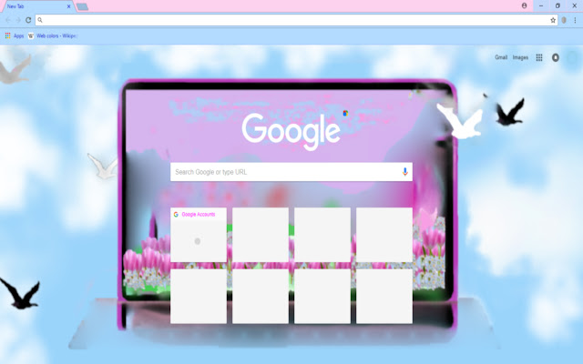 Rose and blue  from Chrome web store to be run with OffiDocs Chromium online