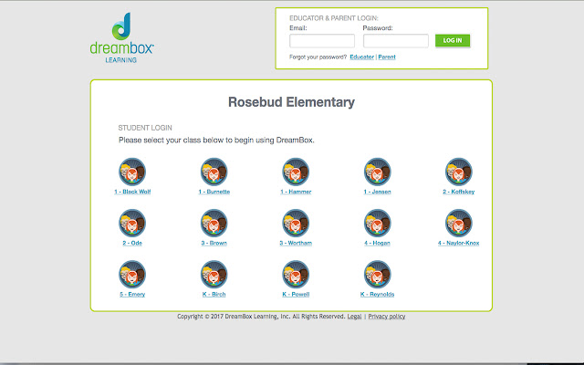 Rosebud Elementary DB Site  from Chrome web store to be run with OffiDocs Chromium online