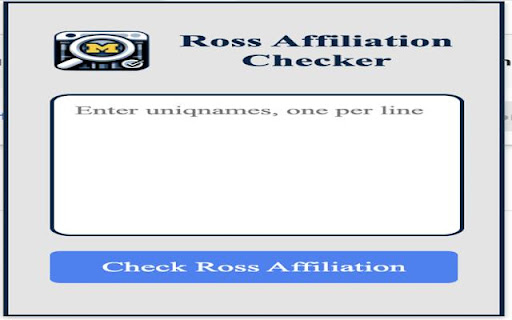 Ross Affiliation Checker  from Chrome web store to be run with OffiDocs Chromium online