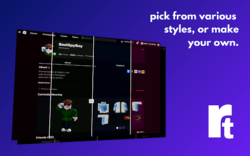 rotheme theming, trading and more  from Chrome web store to be run with OffiDocs Chromium online