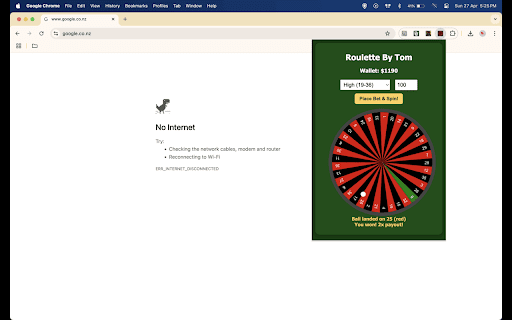 Roulette By Tom  from Chrome web store to be run with OffiDocs Chromium online