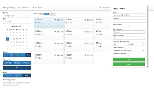 RoundReserve  from Chrome web store to be run with OffiDocs Chromium online