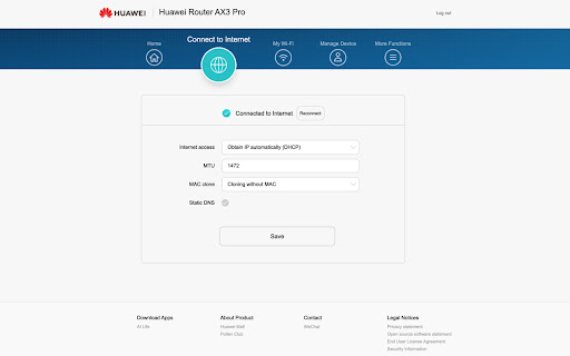 Router Translator (Huawei Router AX3 Pro)  from Chrome web store to be run with OffiDocs Chromium online