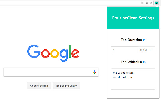 RoutineClean  from Chrome web store to be run with OffiDocs Chromium online
