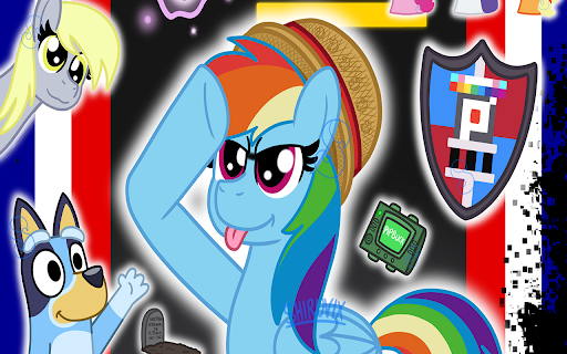 r/place Brony theme(with blep）My little Pony  from Chrome web store to be run with OffiDocs Chromium online