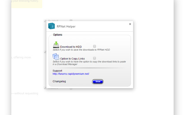 RPNet Helper  from Chrome web store to be run with OffiDocs Chromium online