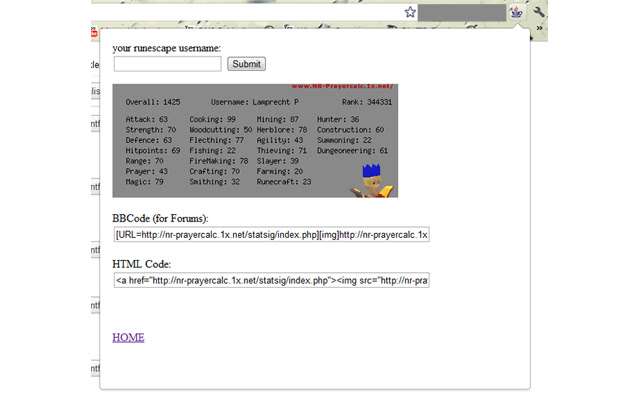 RS Highscore Signature Maker  from Chrome web store to be run with OffiDocs Chromium online
