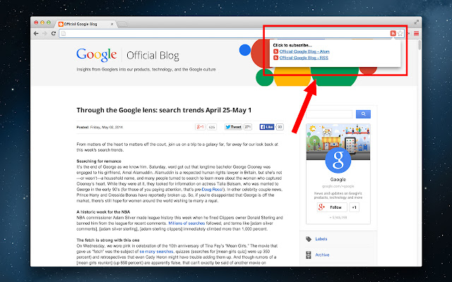 RSS Subscription Extension, Reader  from Chrome web store to be run with OffiDocs Chromium online