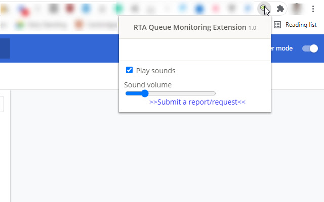 RTA Monitoring Support  from Chrome web store to be run with OffiDocs Chromium online
