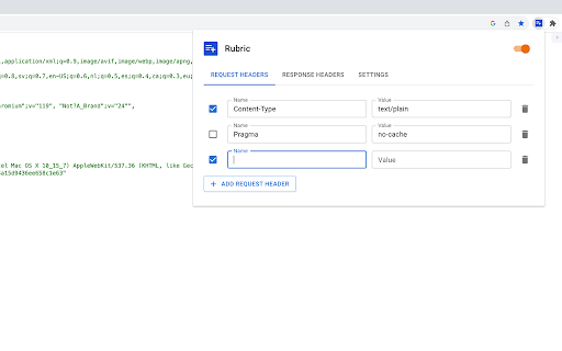 Rubric  from Chrome web store to be run with OffiDocs Chromium online