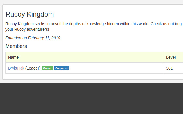 RucoyKingdom: RO Sort  from Chrome web store to be run with OffiDocs Chromium online