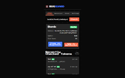 RugGuard  from Chrome web store to be run with OffiDocs Chromium online