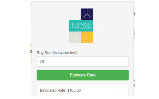 Rugs Rate Estimation By FMP  from Chrome web store to be run with OffiDocs Chromium online