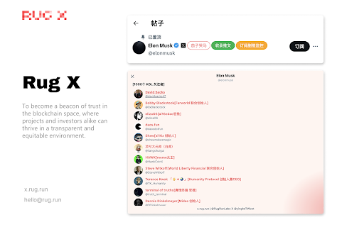RugX  from Chrome web store to be run with OffiDocs Chromium online