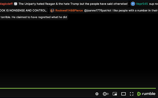Rumble Chat Flusher  from Chrome web store to be run with OffiDocs Chromium online