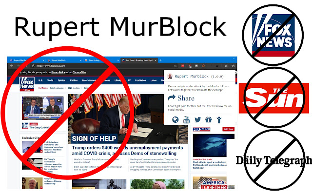 Rupert MurBlock  from Chrome web store to be run with OffiDocs Chromium online