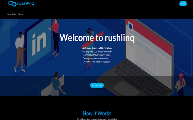 RushLinq | LinkedIn Outreach Platform  from Chrome web store to be run with OffiDocs Chromium online