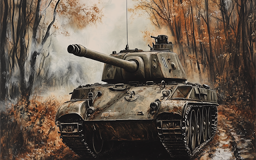 Russian Legendary T34 Myflixer Tank Skin  from Chrome web store to be run with OffiDocs Chromium online