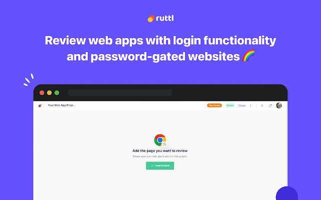 Ruttl  from Chrome web store to be run with OffiDocs Chromium online