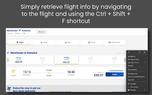 Ryanair‑WizzAir Scraper  from Chrome web store to be run with OffiDocs Chromium online