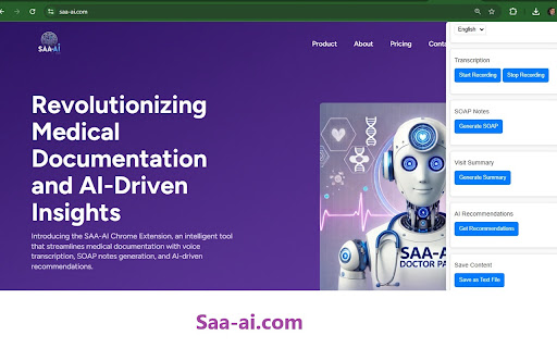 SAA AI Sidebar Extension  from Chrome web store to be run with OffiDocs Chromium online