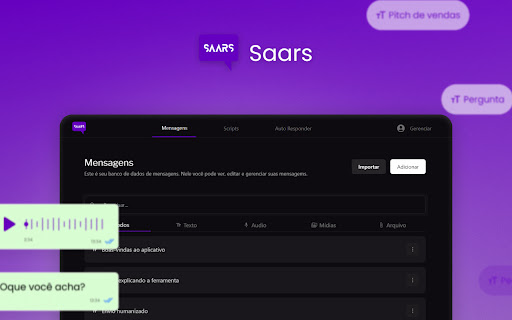 Saars  from Chrome web store to be run with OffiDocs Chromium online