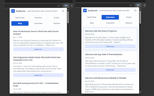 SaaSpirate SaaS News, Events, Guides and Deals  from Chrome web store to be run with OffiDocs Chromium online
