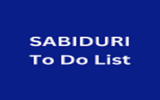 SABIDURI To Do List  from Chrome web store to be run with OffiDocs Chromium online