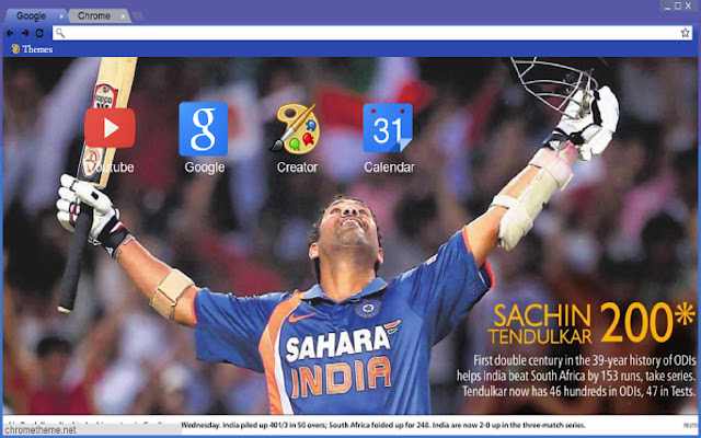 Sachin Tendulkar  from Chrome web store to be run with OffiDocs Chromium online