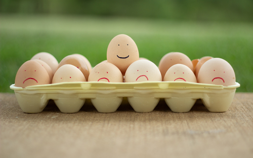 Sad faced eggs  from Chrome web store to be run with OffiDocs Chromium online