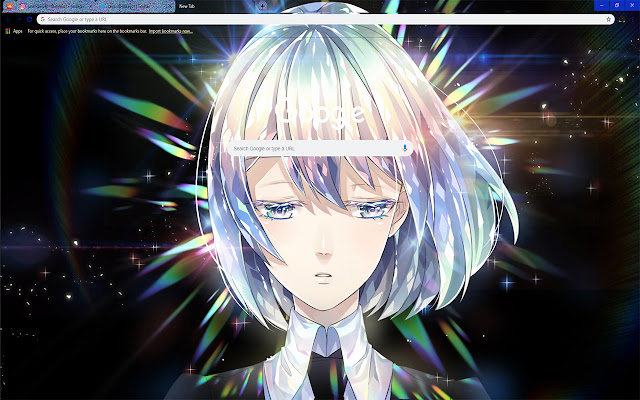 SAD Girl Schoolgirl Diamond | Houseki no Kuni  from Chrome web store to be run with OffiDocs Chromium online