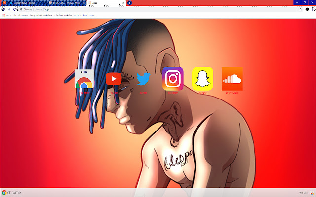 אגדה עצובה? XXXTENTACION ?X? FANART מחנות האינטרנט של Chrome להפעלה עם OffiDocs Chromium באינטרנט