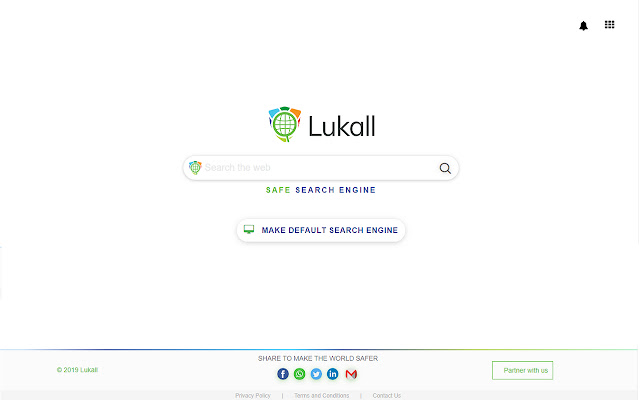 Safe Search Engine Lukall  from Chrome web store to be run with OffiDocs Chromium online