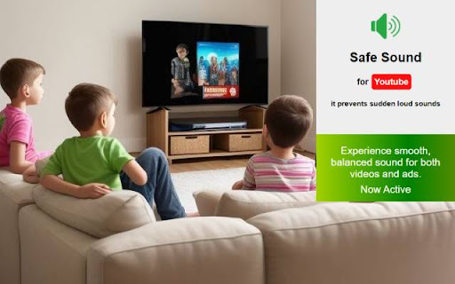 Safe Sound for YouTube  from Chrome web store to be run with OffiDocs Chromium online
