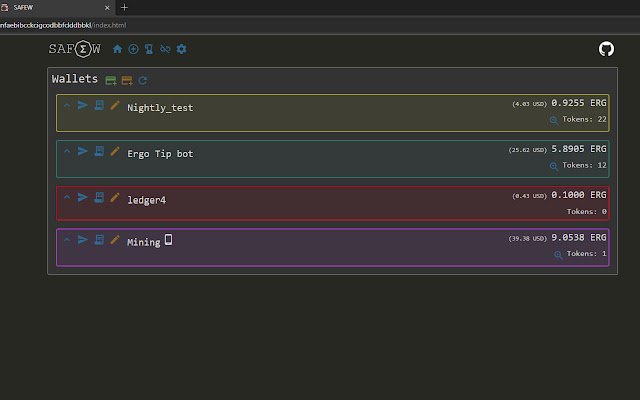 SAFEW Simple And Fast Ergo Wallet  from Chrome web store to be run with OffiDocs Chromium online