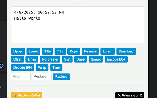 SageHuz Text Editor  from Chrome web store to be run with OffiDocs Chromium online