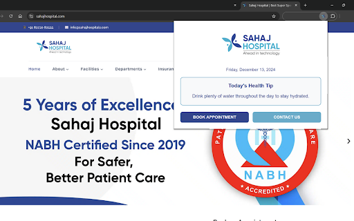 Sahaj: Daily Health Tips  from Chrome web store to be run with OffiDocs Chromium online