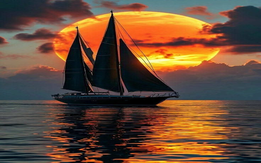 Sailboat wallpaper  from Chrome web store to be run with OffiDocs Chromium online