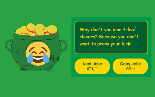 Saint Patricks Day Jokes  from Chrome web store to be run with OffiDocs Chromium online