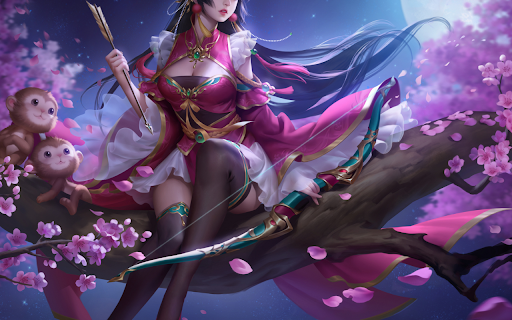 Sakura Archer  from Chrome web store to be run with OffiDocs Chromium online