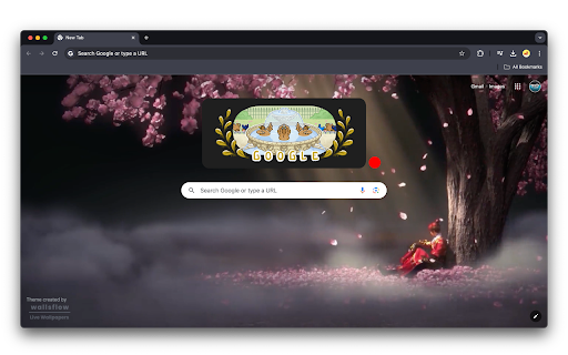Sakura Drop  from Chrome web store to be run with OffiDocs Chromium online