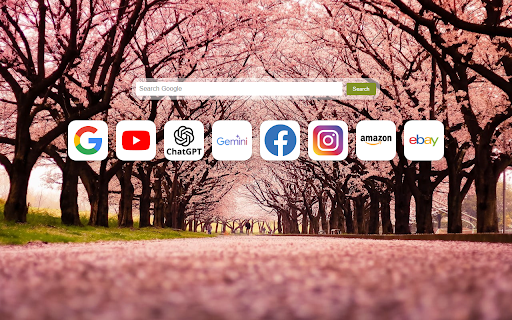 Sakura Serenity Background  from Chrome web store to be run with OffiDocs Chromium online