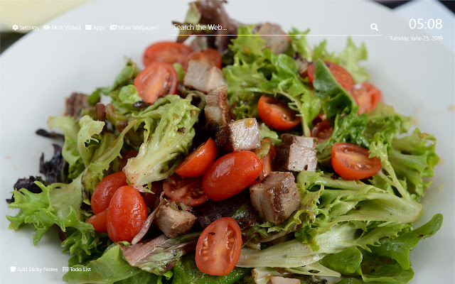 Salads Wallpaper HD New Tab Theme  from Chrome web store to be run with OffiDocs Chromium online