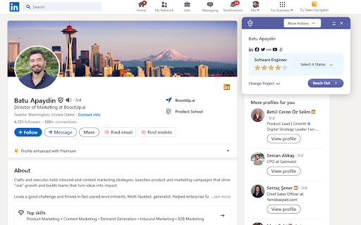 Salesbot Extension  from Chrome web store to be run with OffiDocs Chromium online